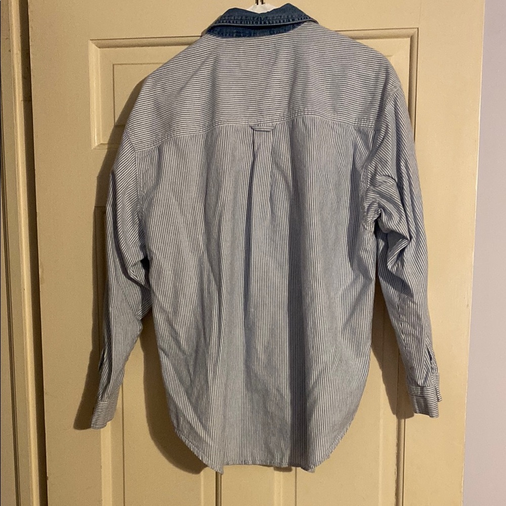 Fall/Halloween theme Striped Shirt with Embroidered design - Picture 5 of 6